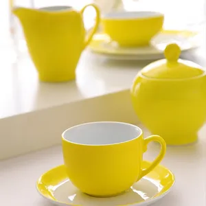 سرویس چینی 17 پارچه چای خوری چینی زرین ایران سری ایتالیا اف مدل آفتاب درجه یک