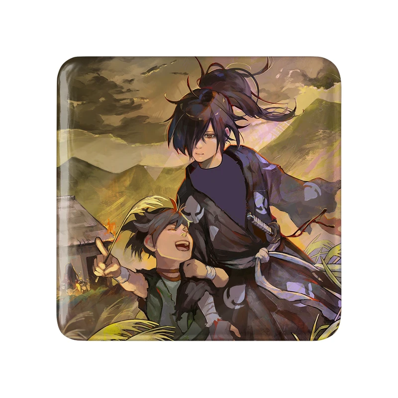 مگنت خندالو طرح هیاکیمارو و دورورو انیمه دورور مدل مربعی کد 33608