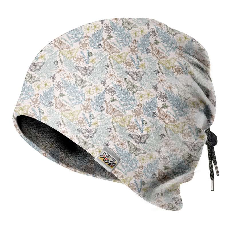 دستمال سر و گردن هزاردستان طرح پروانه وکتور مدل DB59