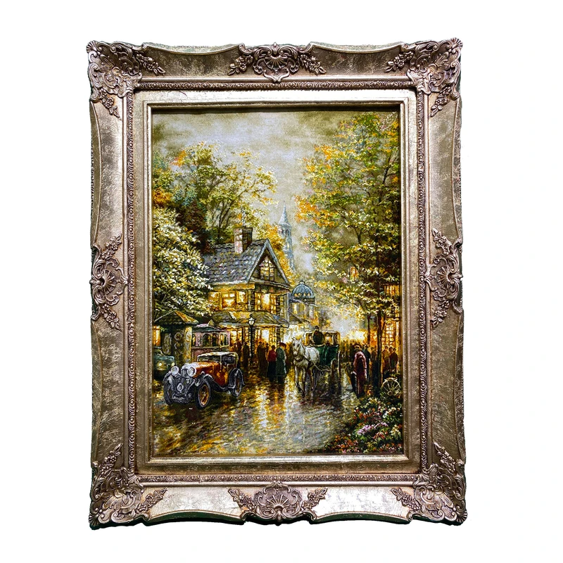 تابلو فرش دستباف طرح شانزلیزه کد ۲۱۳۴۶۲۰۳