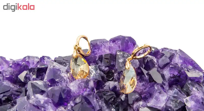 گوشواره ژوپینگ مدل Crystal Heart کد 207075