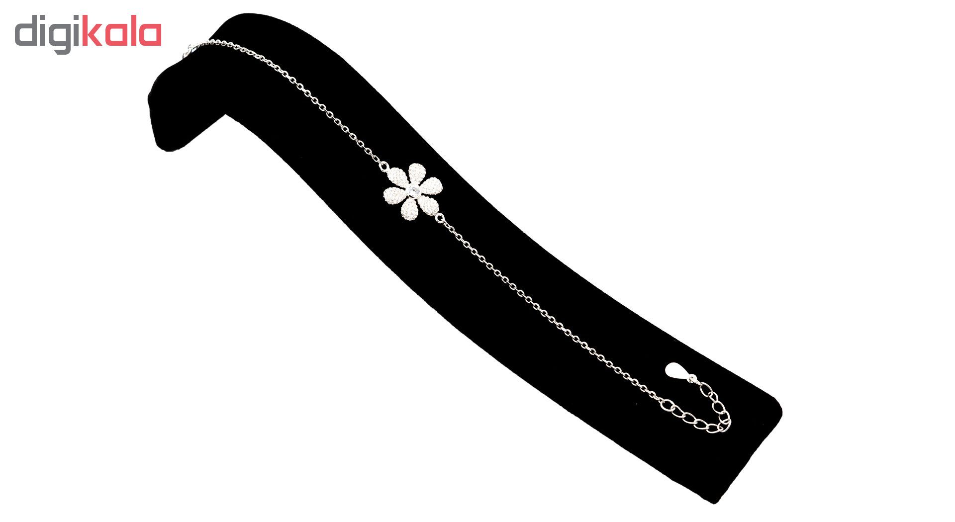 دستبند نقره بهارگالری مدل Margarita Flower کد 403009