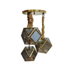 لوستر سه شعله مدل مکعب َA