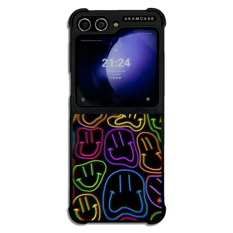 کاور آکام مدل AMCWSGZFLIP5-HAPPY FACE7 مناسب برای گوشی موبایل سامسونگ Galaxy Z Flip 5