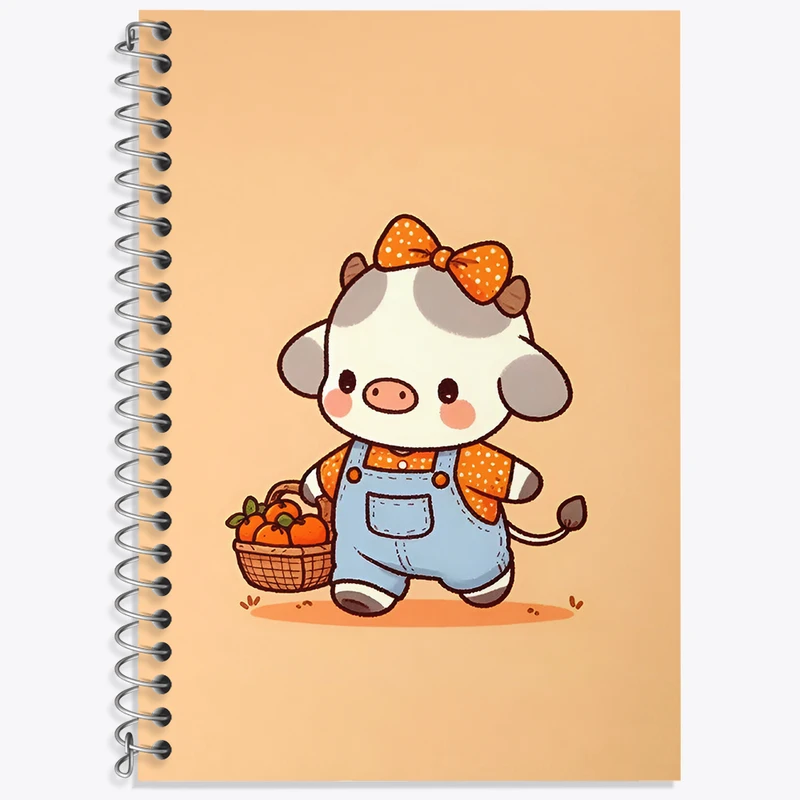 دفتر نت موسیقی 50 برگ خندالو طرح گاو کیوت کد N4788