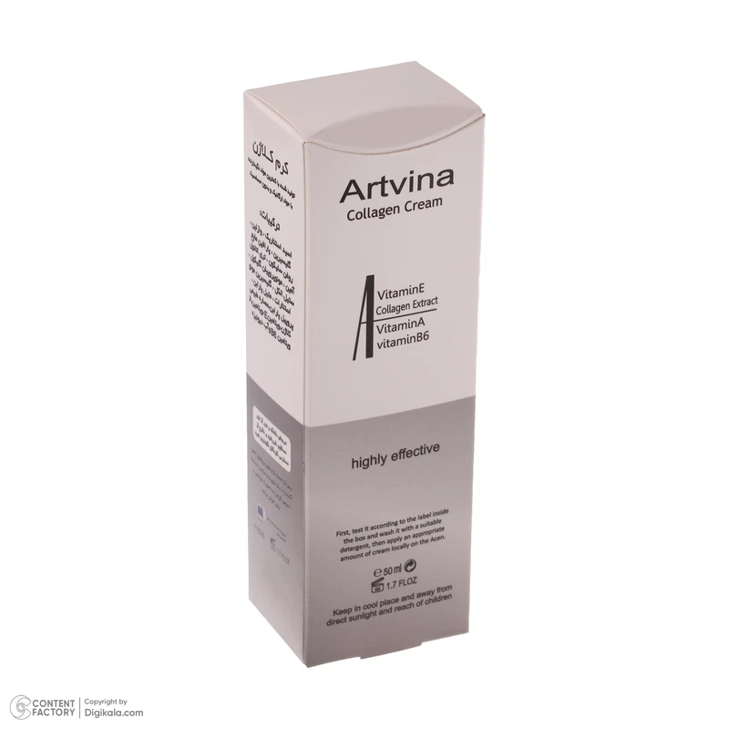 عکس شماره 6 : کرم ضد چروک آرت وینا مدل ویتامین e، a و b6 مناسب انواع پوست حجم 50 میلی لیتر