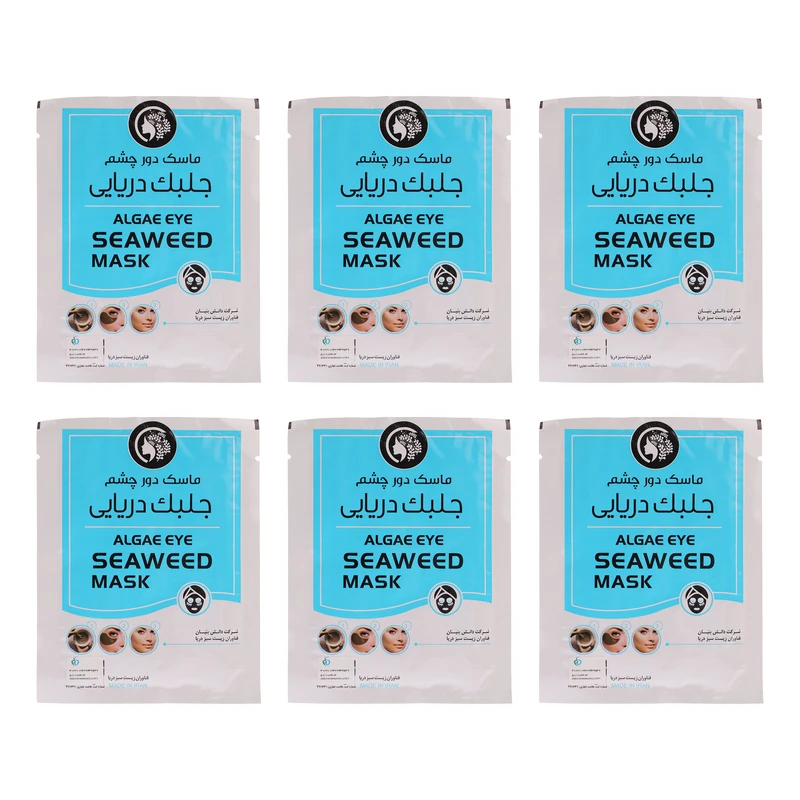 ماسک دور چشم دکتر عیدی آلگا مدل جلبک دریایی بسته 6 عددی