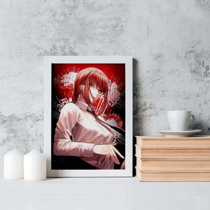 تابلو خندالو مدل ماکیما انیمه مرد اره ای کد 17876