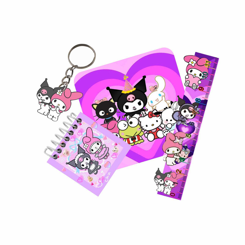 بسته لوازم تحریر مدل کرومی و ملودی 6 بسته 4 عددی