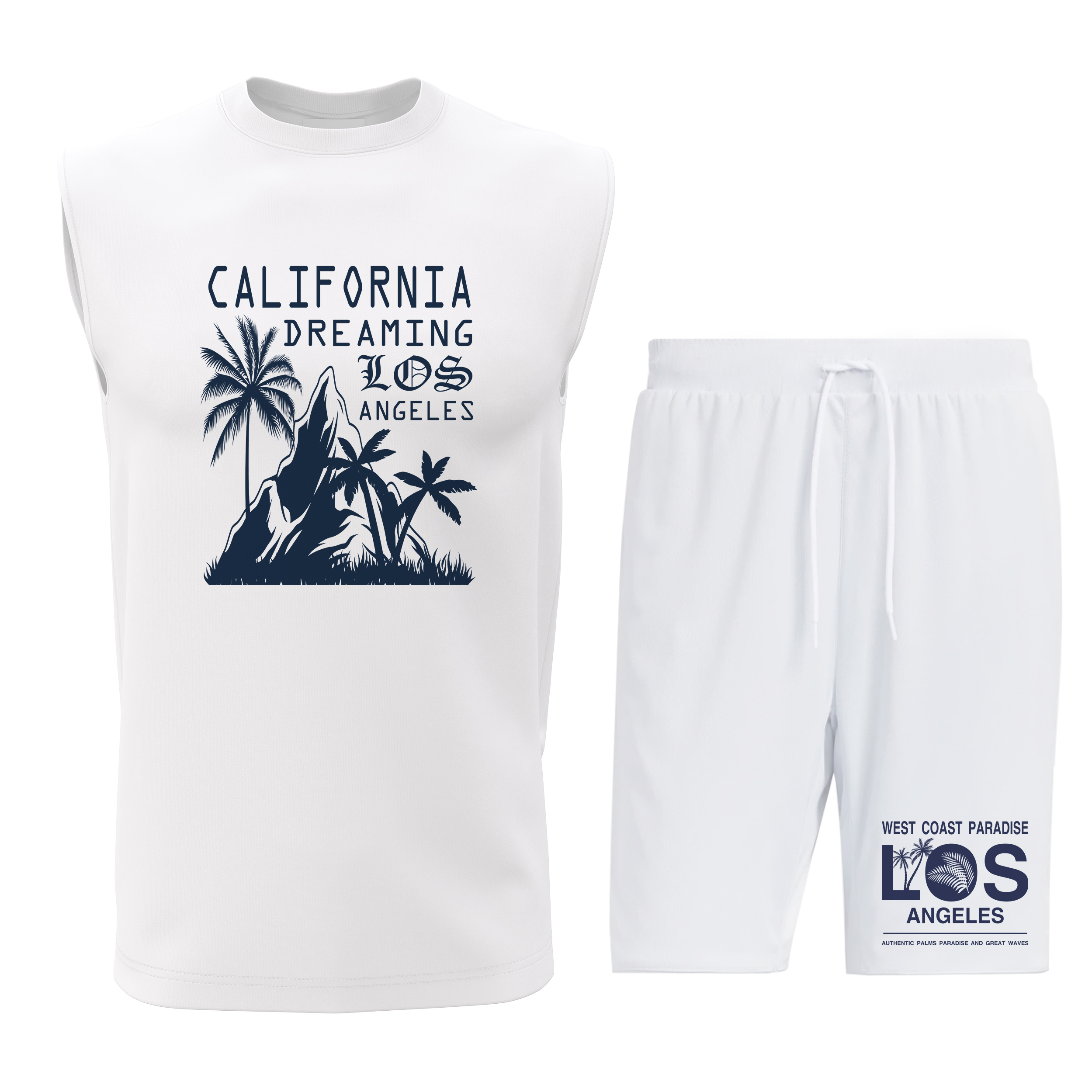 ست تاپ و شلوارک مردانه مدل L023W