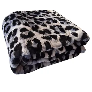 پتو شادیلون مدل پلنگی دونفره سایز 230x200 سانتی متر