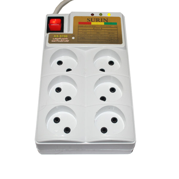 چند راهی برق و محافظ سورین مدل AS-9700