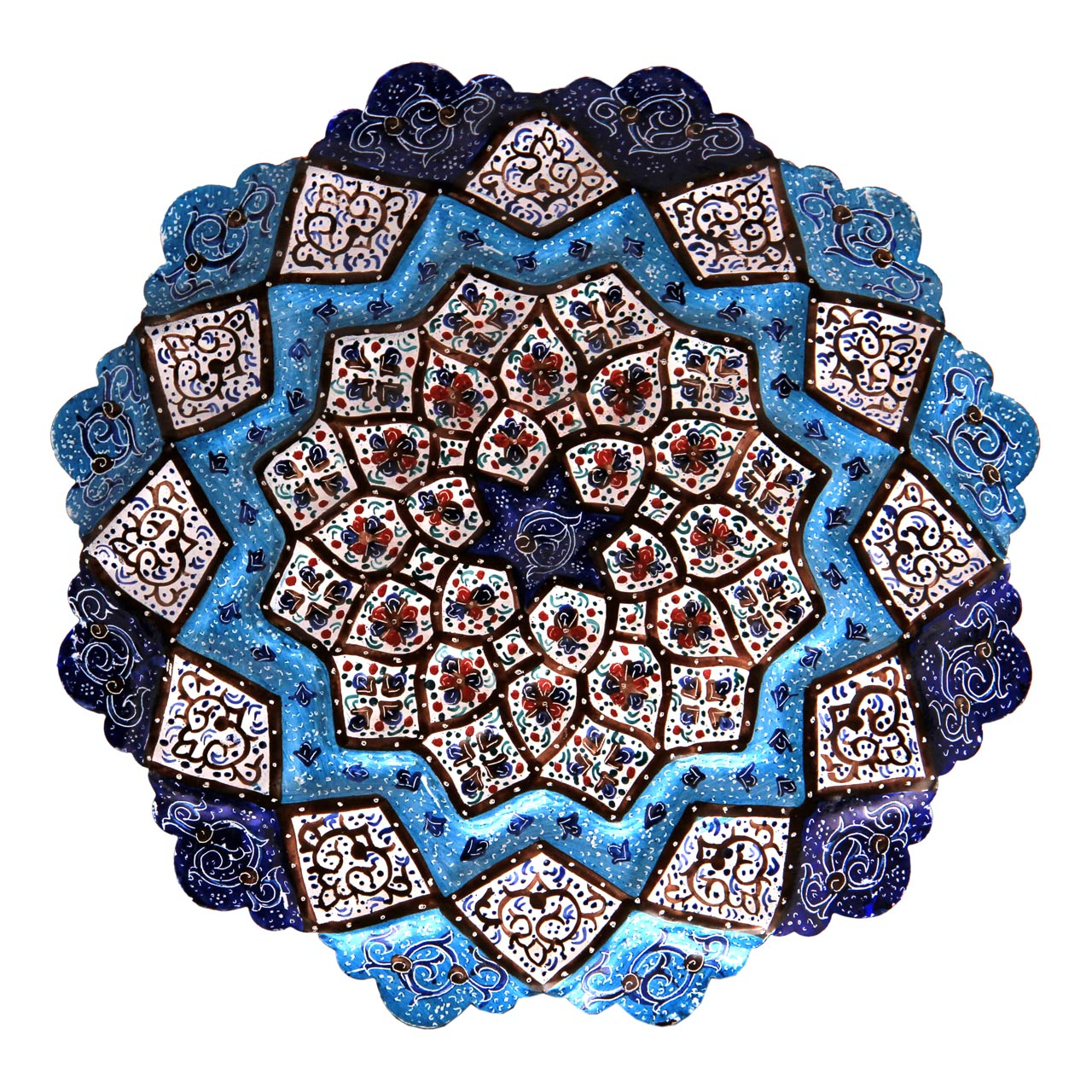 بشقاب میناکاری شده کد 16-10002