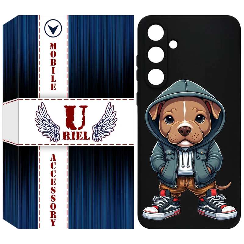 کاور یوریل قاب مدل KSH کد 66 طرح سگ مناسب برای گوشی موبایل سامسونگ Galaxy S24 FE