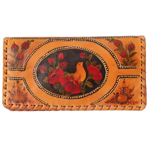 کیف پول چرم گالری دیبا مدل گلپونه کد 178027