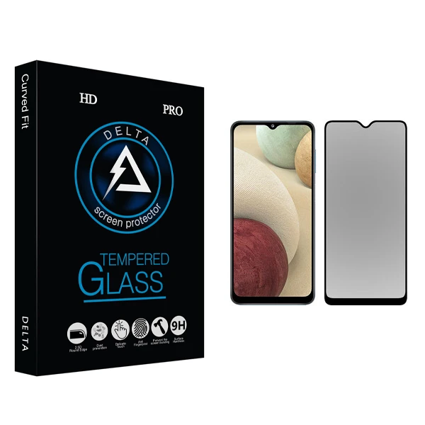 محافظ صفحه نمایش حریم شخصی دلتا مدل Fit مناسب برای گوشی موبایل سامسونگ Galaxy A12