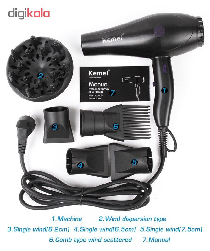 سشوار حرفه ای کیمی مدل KM-8078