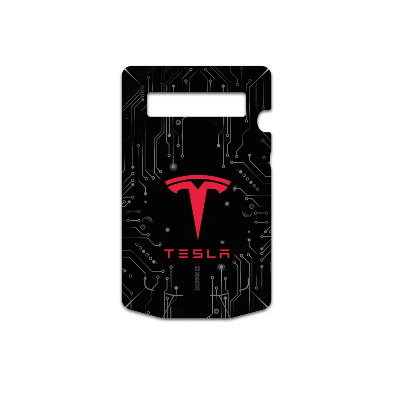 برچسب پوششی ماهوت مدل TESLA-Motors مناسب برای گوشی موبایل بلک بری Porsche Design P9981