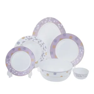 سرویس 26 پارچه غذا خوری بورمیولی طرح شکوفه