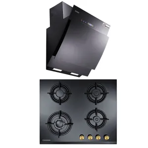 هود و اجاق گاز صفحه ای درخشان مدل آپریل سایز 60 و G401