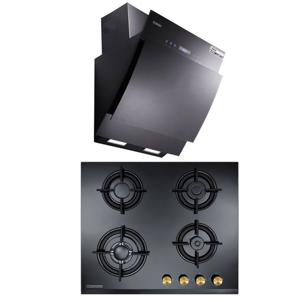 هود و اجاق گاز صفحه ای درخشان مدل آپریل سایز 60 و G401 هود و اجاق گاز صفحه ای درخشان مدل آپریل سایز 60 و G401