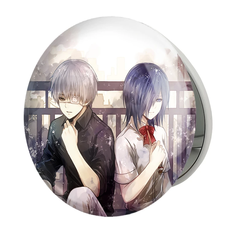 آینه جیبی خندالو طرح کانکی و توکا انیمه توکیو غول Tokyo Ghoul مدل تاشو کد 11881 