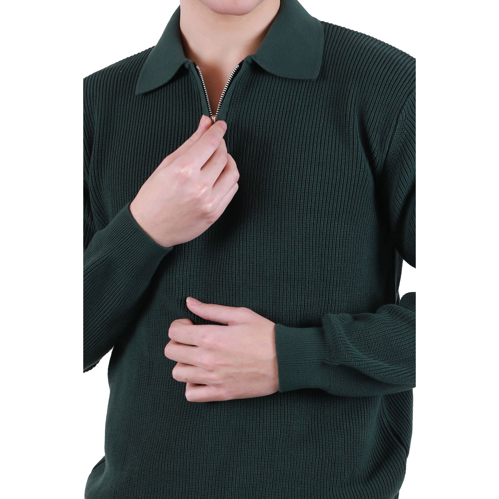 پلیور مردانه پاتن جامه مدل نیم زیپ 304021030033999 -  - 8