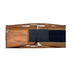 کمربند ساده طبی مدل شتری پهلوانی خزدار شطرنجی