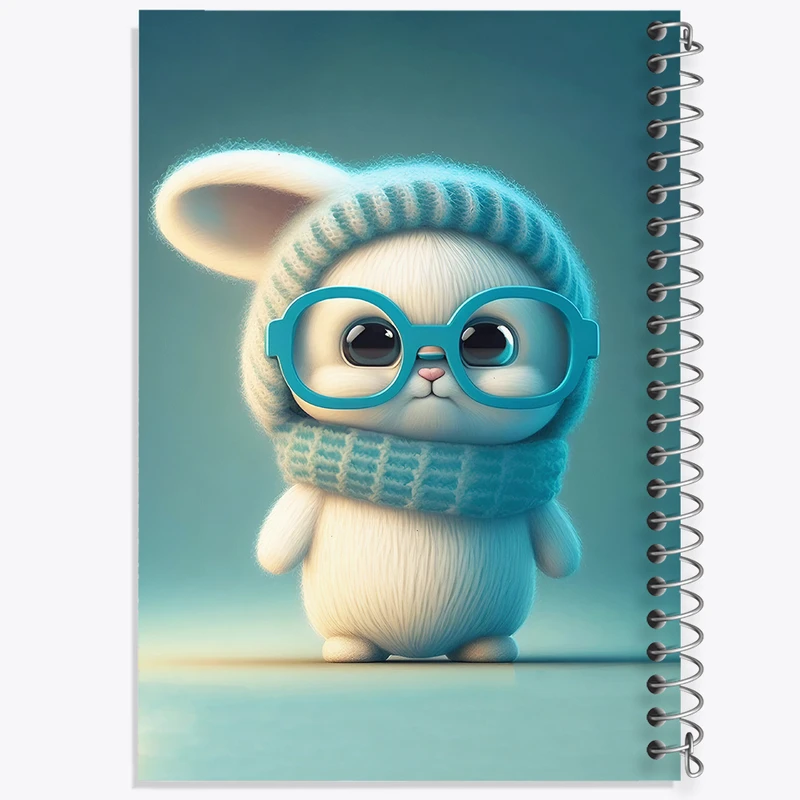 دفتر مشق 100 برگ خندالو طرح خرگوش کیوت کد F5676