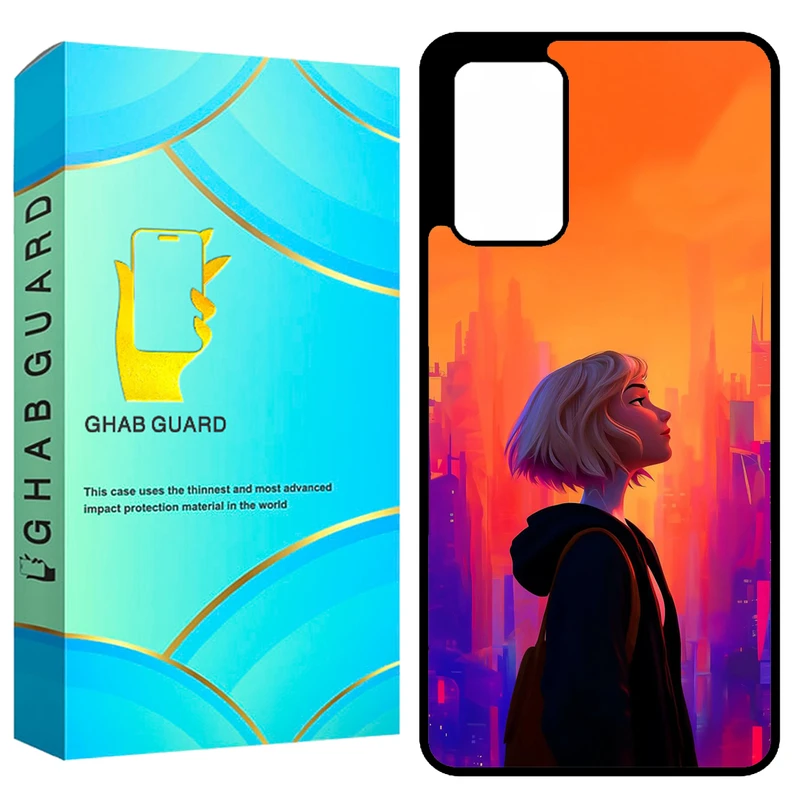 کاور قاب گارد طرح دختر مدل GCHPA72 مناسب برای گوشی موبایل سامسونگ Galaxy A72 4G