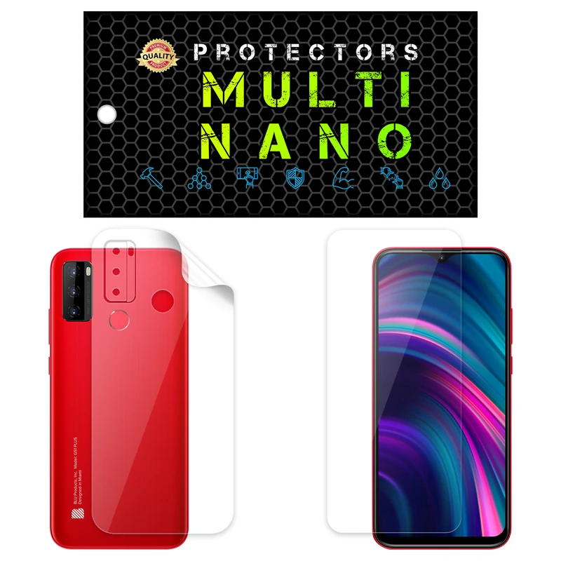 محافظ صفحه نمایش مولتی نانو مدل X-SFT مناسب برای گوشی موبایل بلو G51 Plus به همراه محافظ پشت