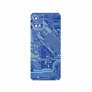 MAHOOT Blue_Printed_Circuit_Board Cover Sticker for Motorola Moto E13