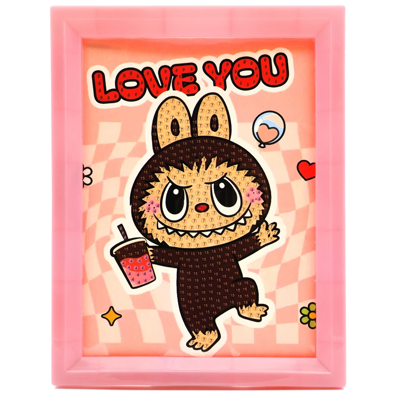 بازی آموزشی سمید مدل ساخت تابلو نقاشی الماسی طرح لبوبو کد 480