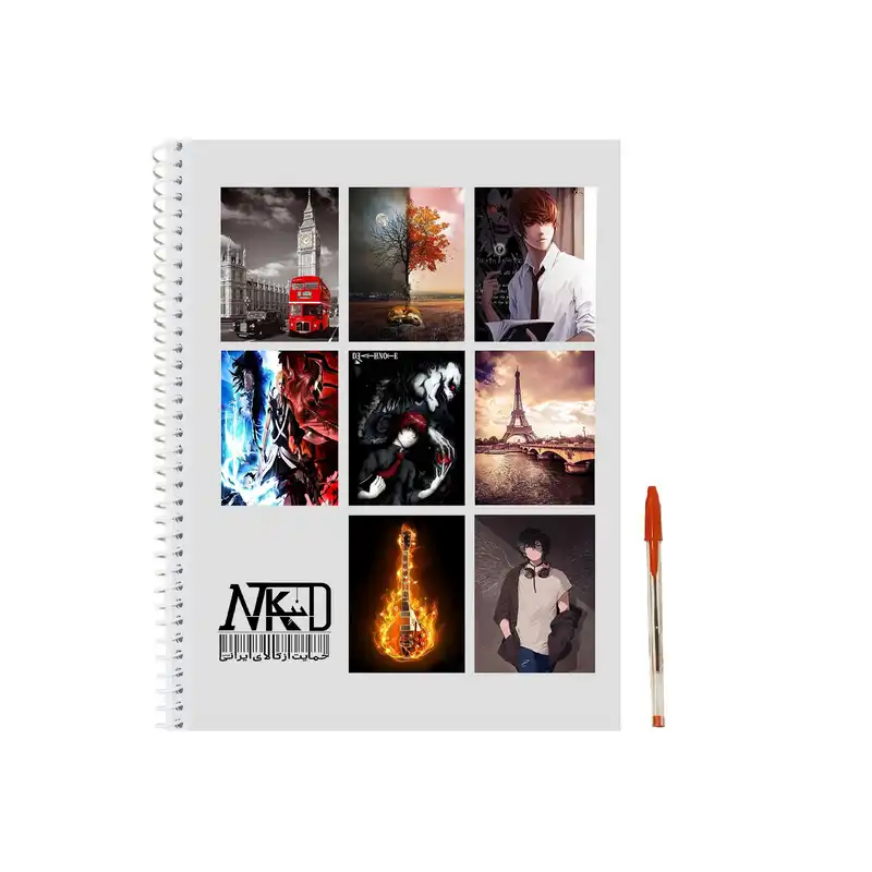 دفتر مشق 100 برگ نیکاد طرح پسرانه مدل کلاسیک کد A4