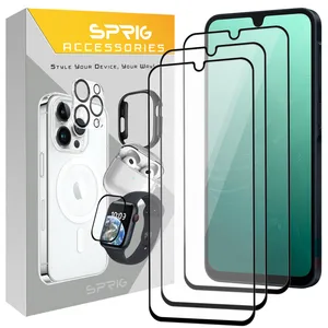 Sprig FLSP3 model Screen Protector For Samsung Galaxy A50 / A30 / M30 / A50s / M30s / M31 pack of 3