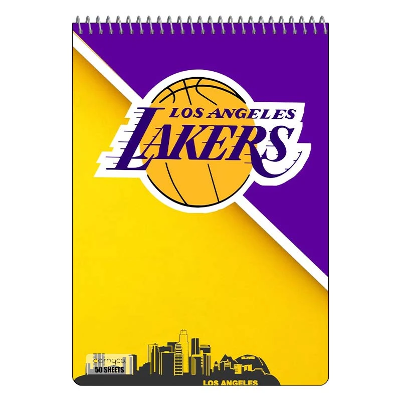 دفتر نقاشی 50 برگ سیمی کارنیکا طرح لیکرز Lakers کد 52942