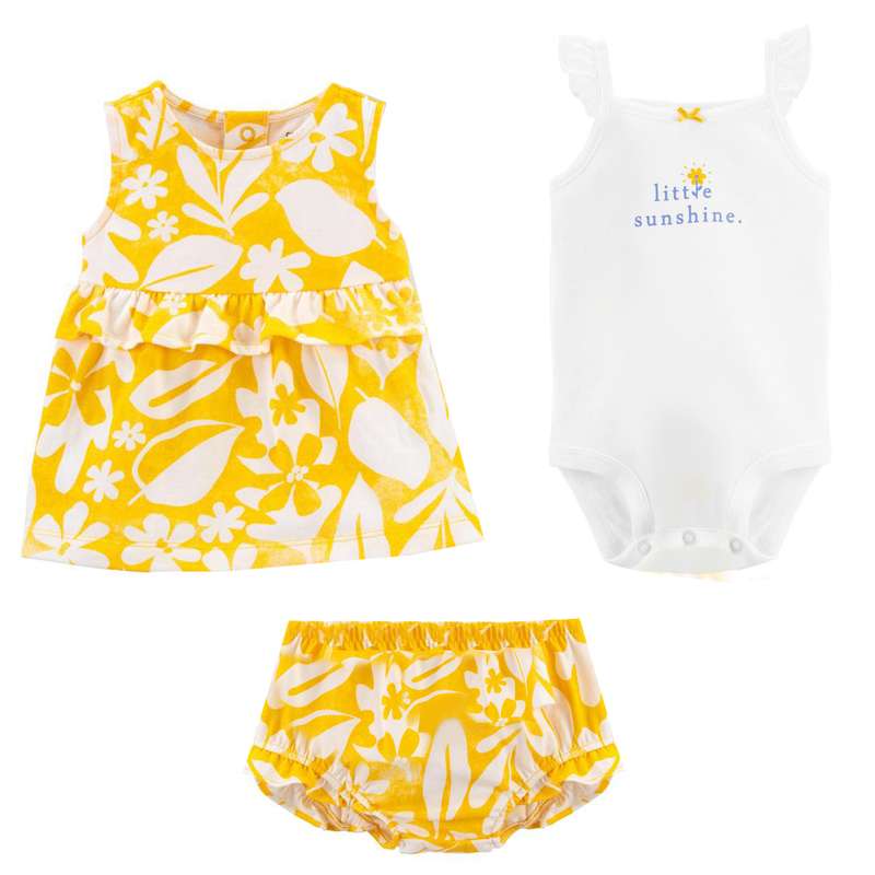 ست 3 تکه لباس نوزادی کارترز مدل 1818