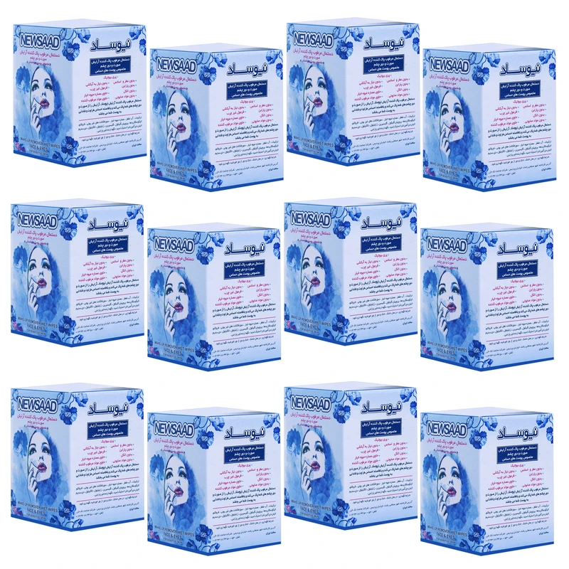 دستمال مرطوب نیوساد مدل Mak-BL دوازده بسته 12 عددی دستمال مرطوب نیوساد مدل Mak-BL دوازده بسته 12 عددی