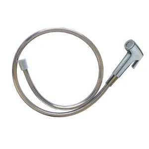 شلنگ توالت نئوپرل مدل متالیک کروم شات آف