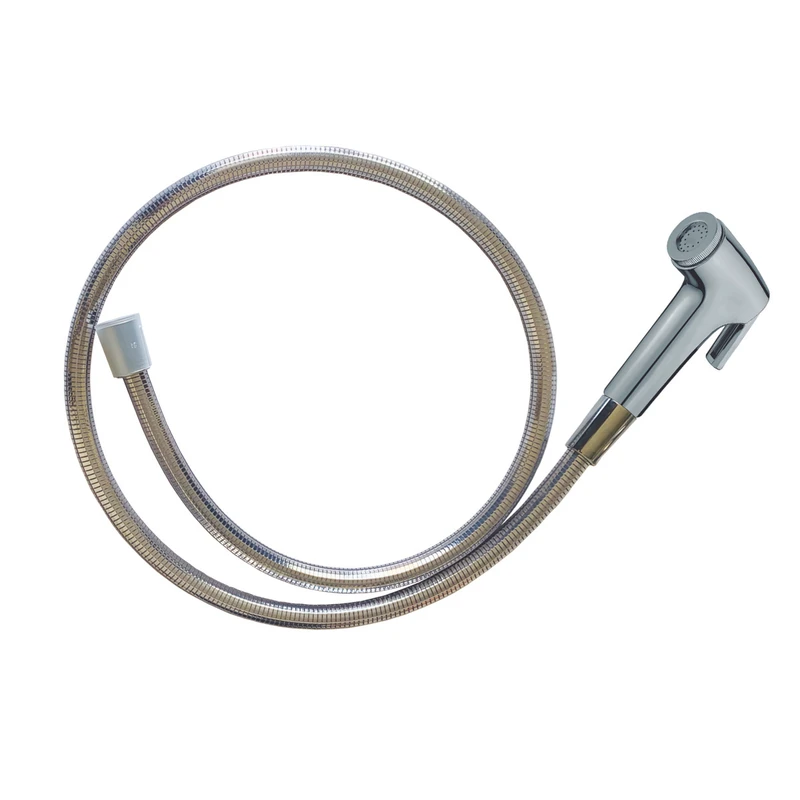 شلنگ توالت نئوپرل مدل متالیک کروم شات آف