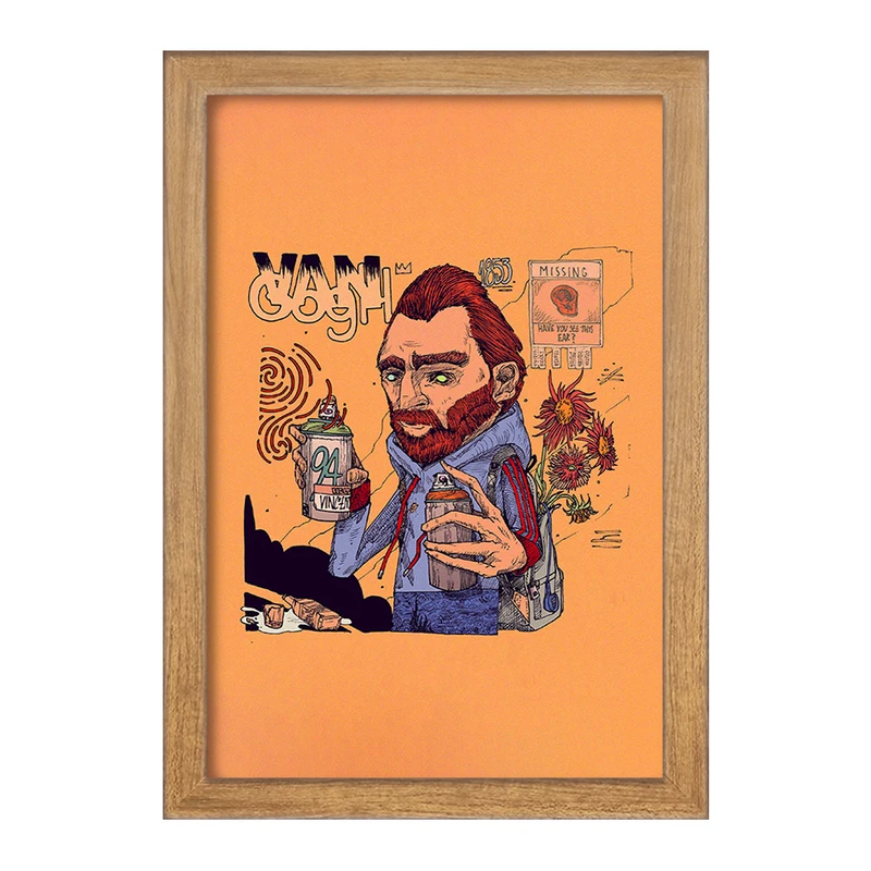 تابلو خندالو مدل ونسان ونگوگ کد F121