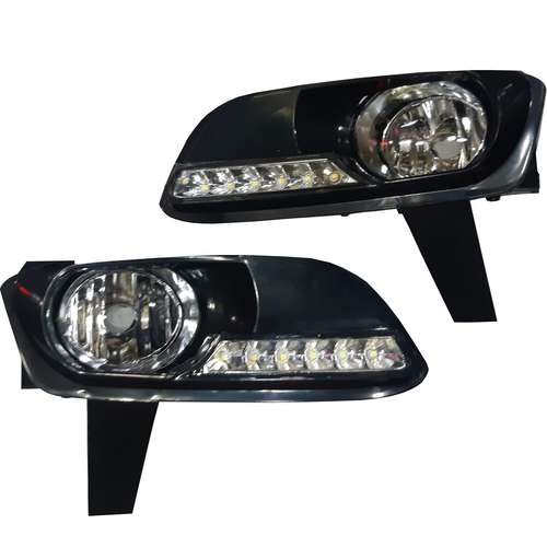 چراغ مه شکن جلو خودرو فرهاد مدل لنزدار led مناسب برای پژو پارس بسته 2 عددی