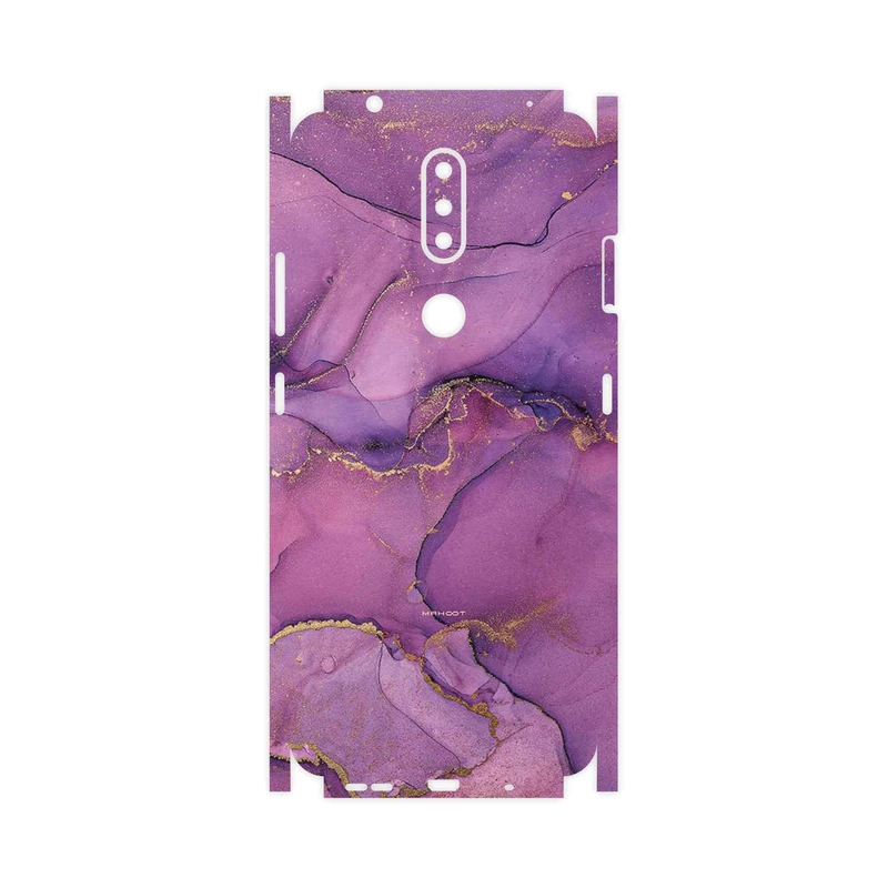 برچسب پوششی ماهوت مدل Purple Marble-FullSkin مناسب برای گوشی موبایل نوکیا 2.4