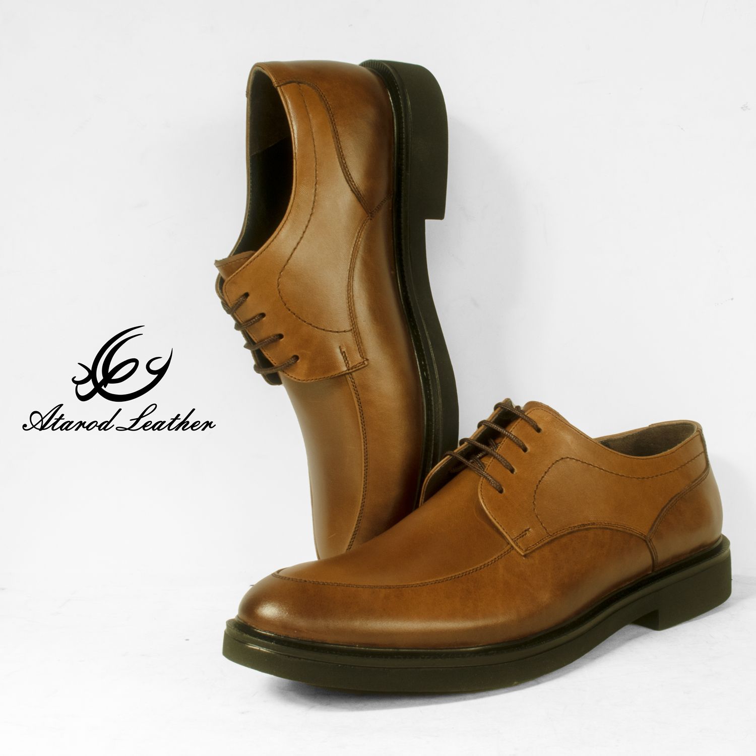 کفش مردانه چرم عطارد مدل چرم طبیعی کد SH127 -  - 2