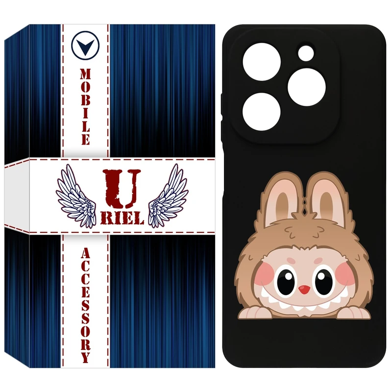 کاور یوریل قاب مدل KSH کد 143 طرح عروسک لبوبو مناسب برای گوشی موبایل تکنو Spark 20 / Spark Go 2024