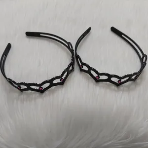 تل مو دخترانه مدل خالدار طرح قلب کد tl230 بسته 2 عددی