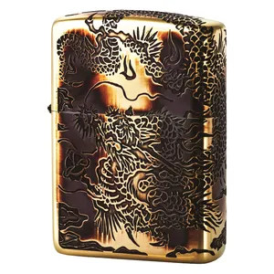 zippo lighter ZA-3-34B 3MEN RYU GD OXIDIZED