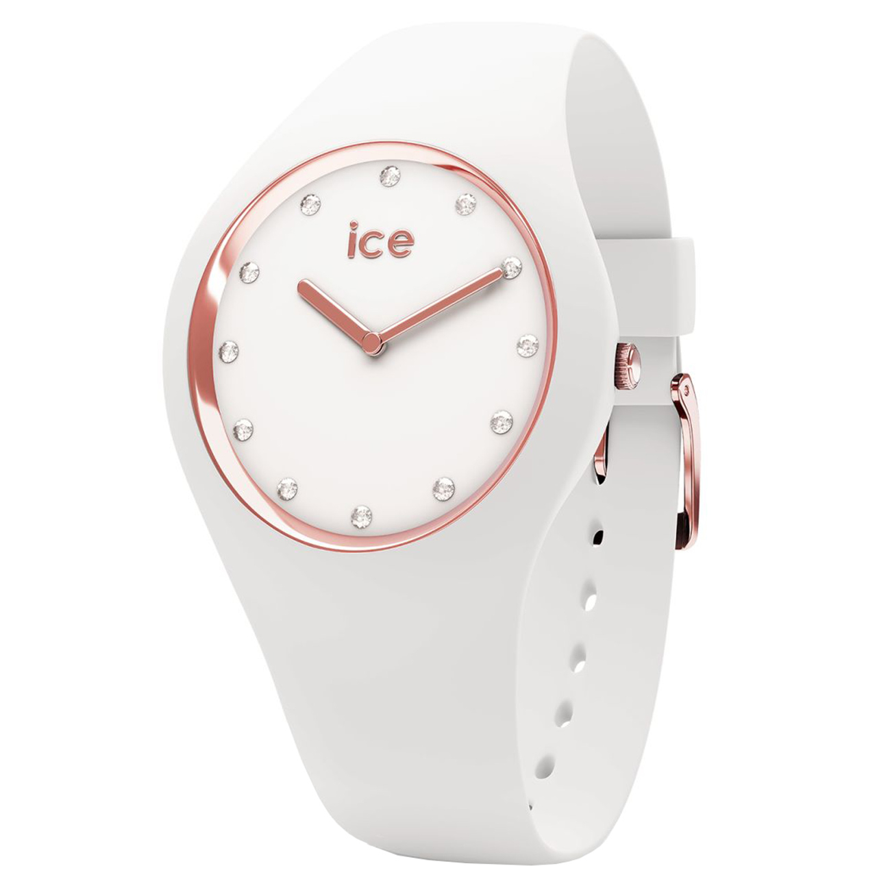 ساعت مچی عقربه ای آیس واچ مدل ICE COSMOS-WHITE ROSE-GOLD-SMALL