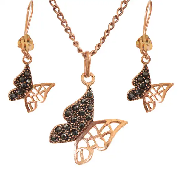 ست زنانه مدل مارگازیت پروانه کد JW304