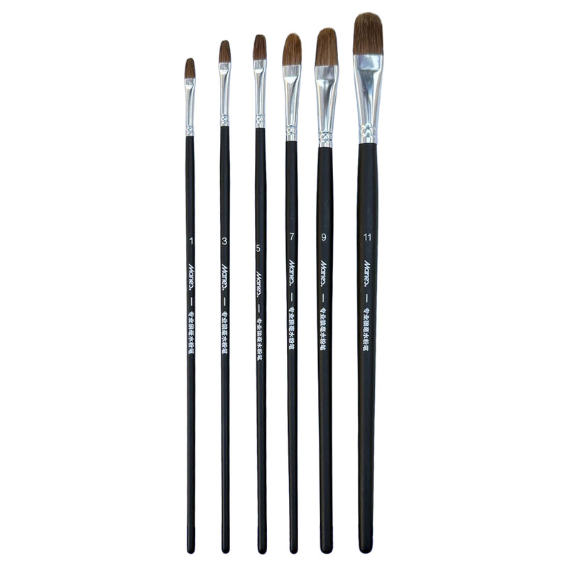 ست قلم مو زبان گربه ای ماریس کد Wolf-D0198A مجموعه 6 عددی